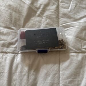 Mini Chakra Crystal Kit – Pocket Size Set w/ Cage Pendant & Adjustable Lanyard